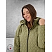 Kaffe Curve Parka Leina Step  Dusky Green